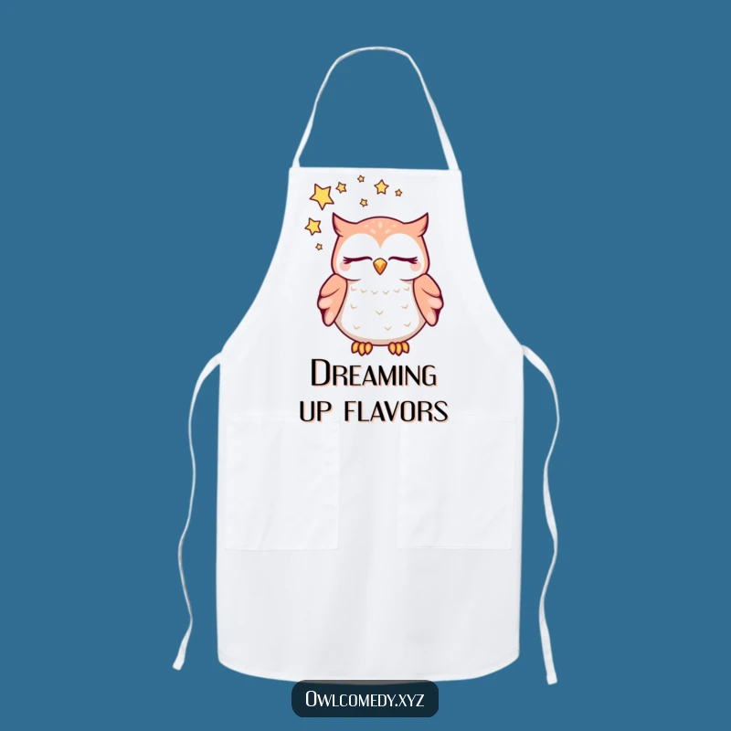 Funny Dreaming Owl Apron: Dreamy Cooking, A Hilarious Kitchen Accessory!