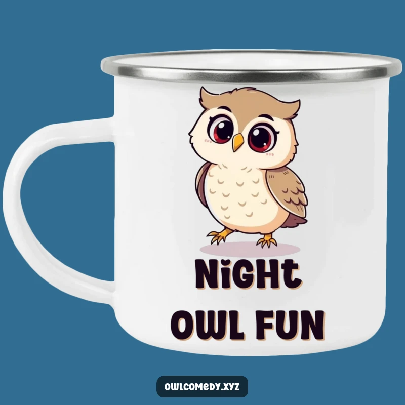 Funny Playful Owl Camping Mug - Trail Games, Great Funny Gift
