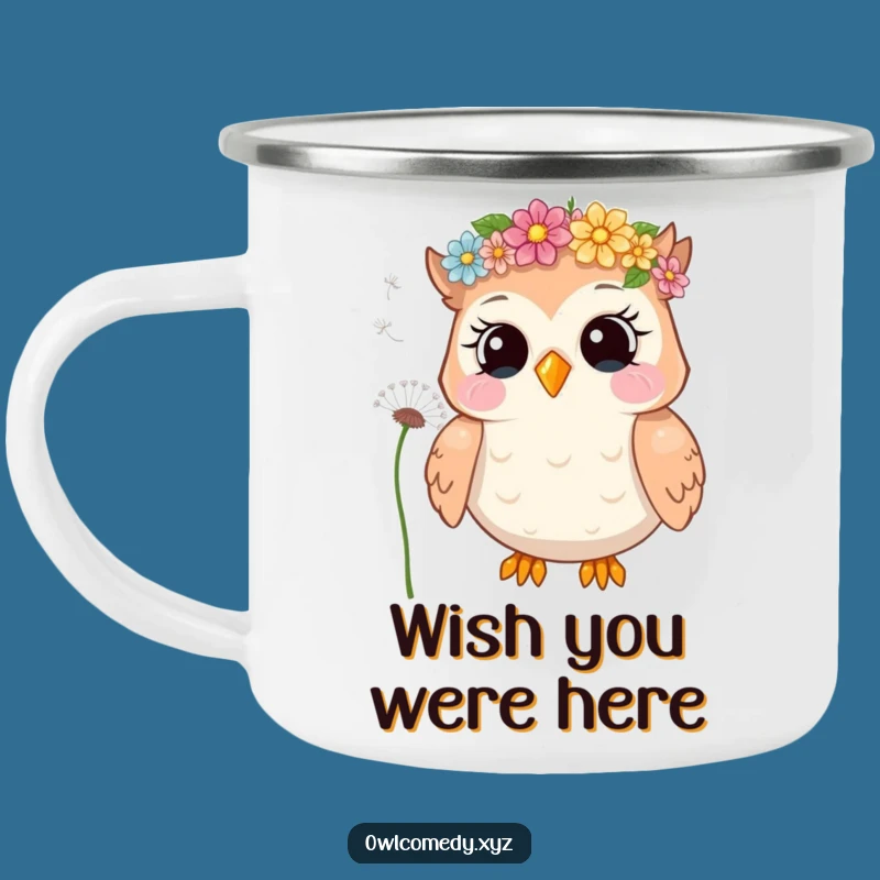 Funny Giggling Owl Camping Mug - Durable & Hilarious Outdoor Gift