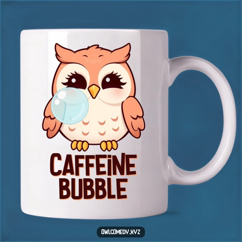 Funny Kawaii Owl Bubble Blowing Mug - Cute & Comical Gift Idea