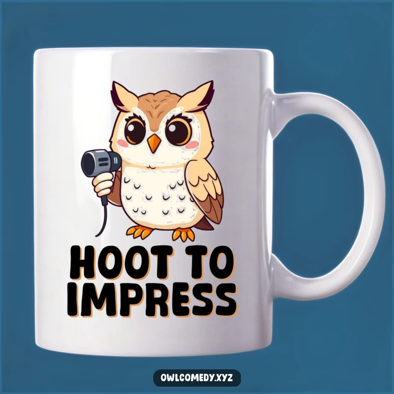 Funny Singing Owl Mug: A Hilarious Gift for Rockstar Performers!