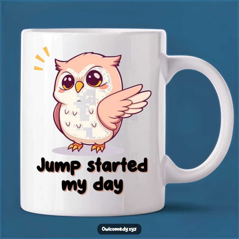 Funny Startled Owl Mug: Jump Scare Reaction, A Hilarious Gift!