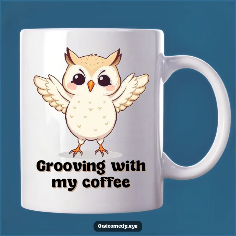 Funny Dancing Owl Mug: Hilarious & Energetic Gift for Party Animals