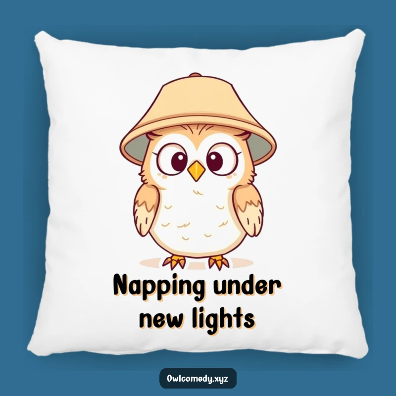 Cozy Funny Surprised Owl Pillow - Hilarious Decor Gift