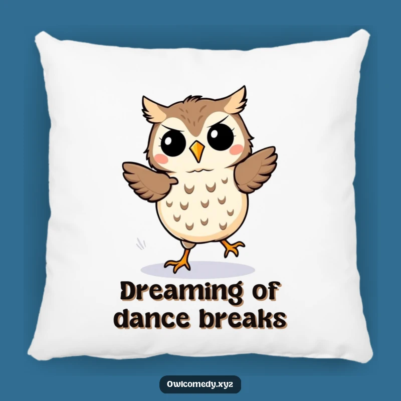 Funny Kawaii Owl Jigging Pillow: Soft Cartoon Bird Cushion Perfect Gift for Comfort