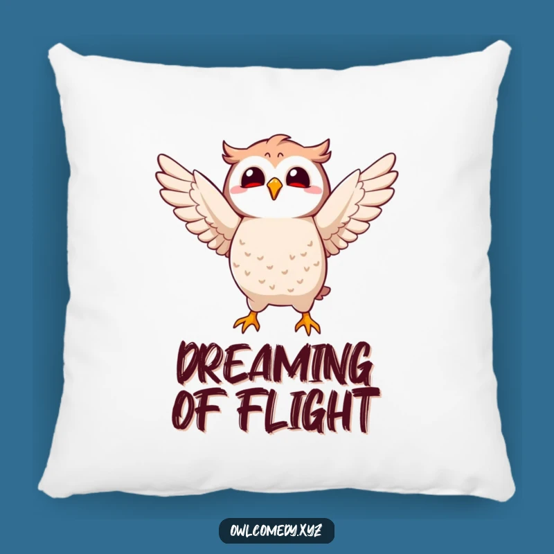 Comfortable Funny Kawaii Owl Flap Pillow: Joyful Accent, Great Gift