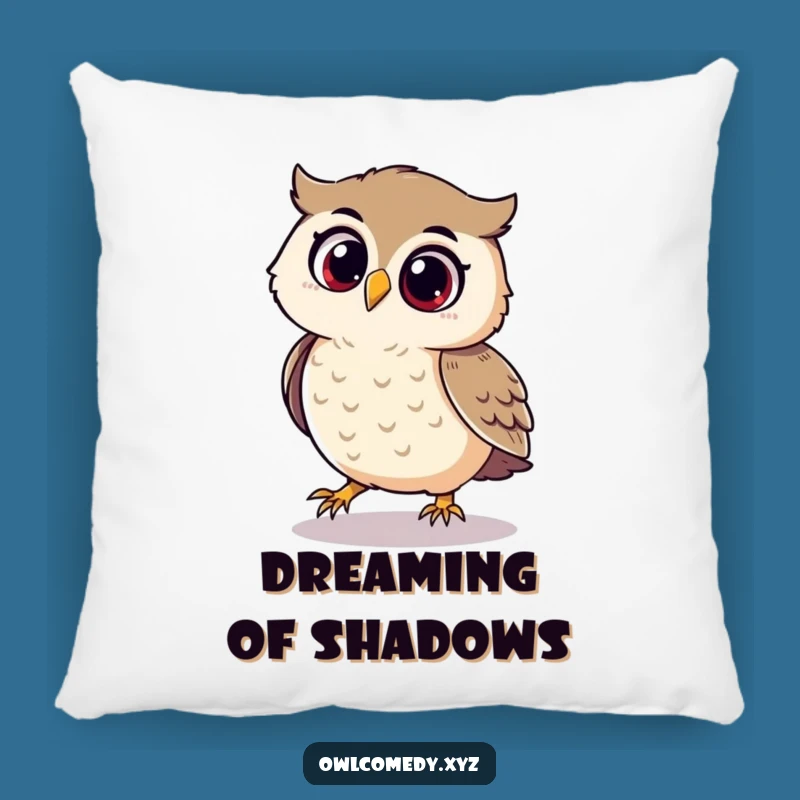 Funny Playful Owl Pillow - Cozy Delight Decor, Cute Funny Gift