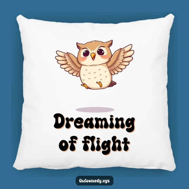 Funny Jumping Owl Pillow: Cozy Comfort with an Energetic Funny Gift!