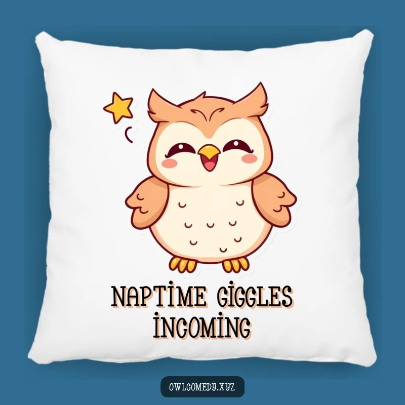 Funny Kawaii Owl Pillow: Comfy Laughs for Your Couch