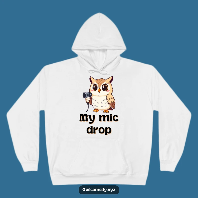 Cozy Funny Singing Owl Hoodie: Perfect Funny Gift for the Performer!
