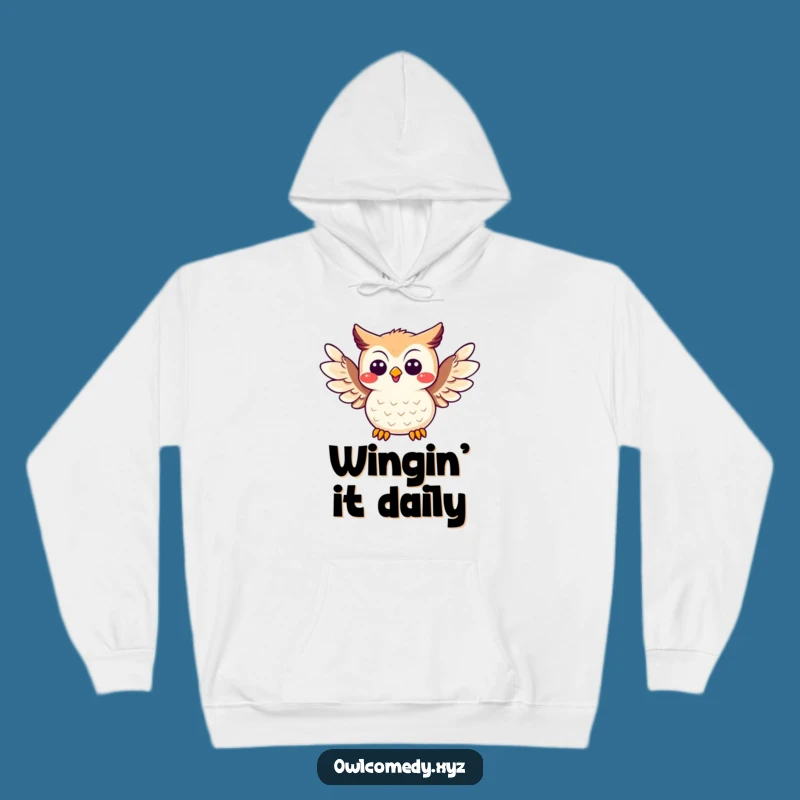 Funny Joke Owl Hoodie: Cozy Humor - Warm Funny Gift!
