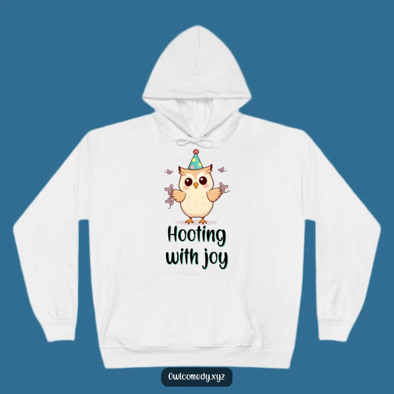 Funny Kawaii Owl Hoodie - Party Juggler, Cozy & Hilarious Gift for Animal Fans