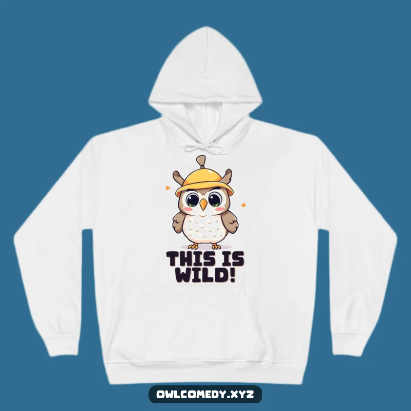 Funny Kawaii Owl Propeller Hat Hoodie: Cozy Cartoon Bird Sweatshirt Perfect Gift