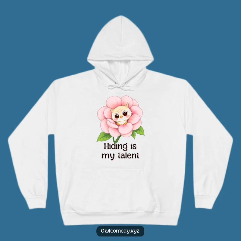 Funny Shy Owl Hoodie: Blushing Comfort, A Cozy & Hilarious Embrace!