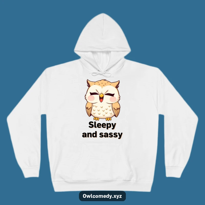 Funny Sleepy Owl Yawn Hoodie: Cozy & Hilarious Apparel for Slumber Lovers