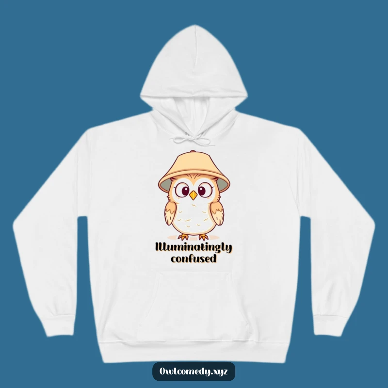 Cozy Funny Surprised Owl Hoodie - Warm Party Vibes Gift