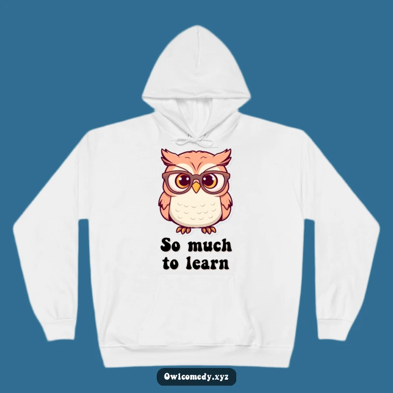 Funny Surprised Owl Hoodie: Cozy Bewilderment - Warm & Hilarious Gift