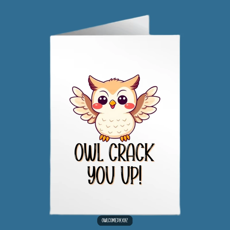 Free Printable Joke Owl Birthday Card: Funny Laughing Owl Downloadable Gift