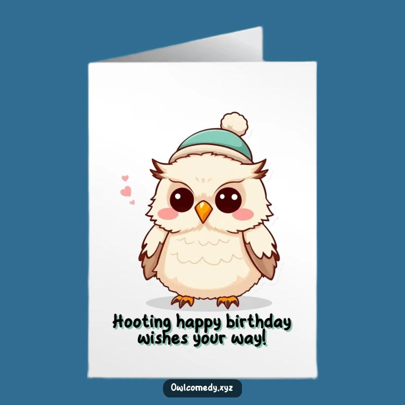 Free Printable Owl Joke Birthday Card: Funny Downloadable Gift for Humor Lovers