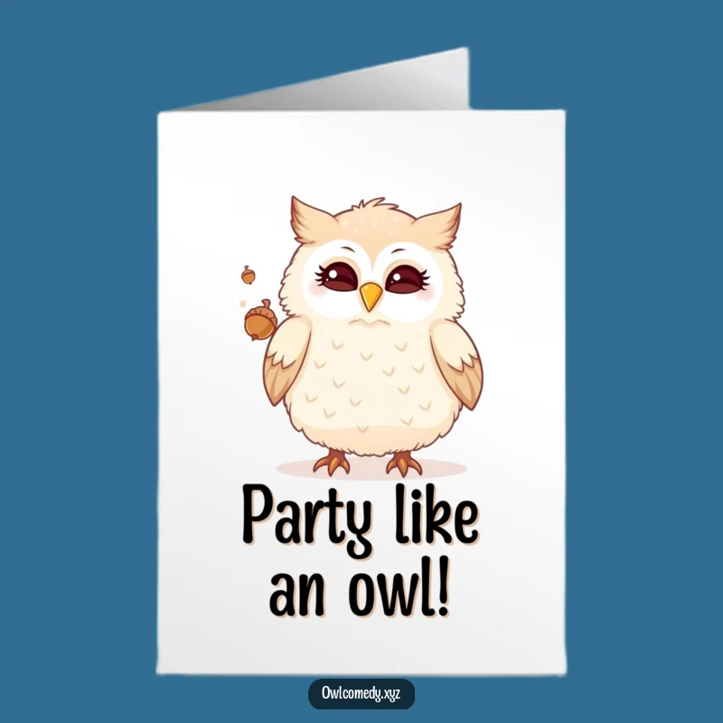 Free Printable Birthday Card: Juggling Owl, Funny & Downloadable Gift for Fun!