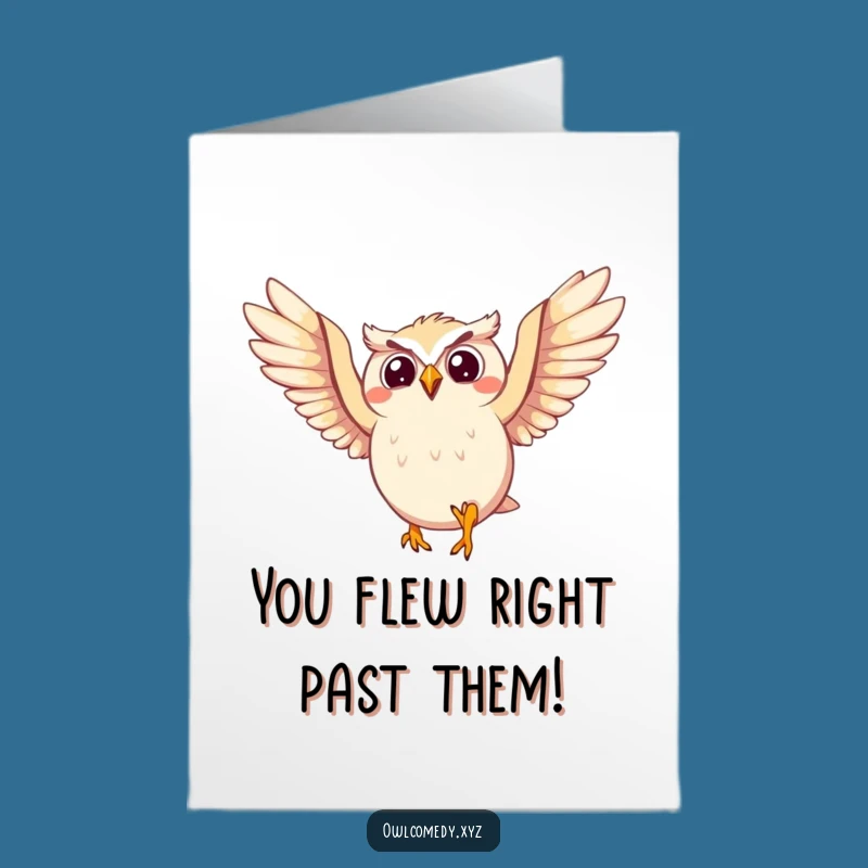 Free Printable Owl Congrats Card: Exuberant, Funny Downloadable for Big Wins