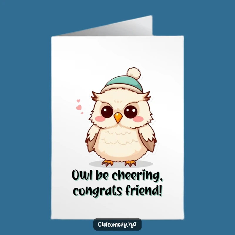 Free Printable Owl Joke Congrats Card: Hilarious Downloadable Gift for Winners