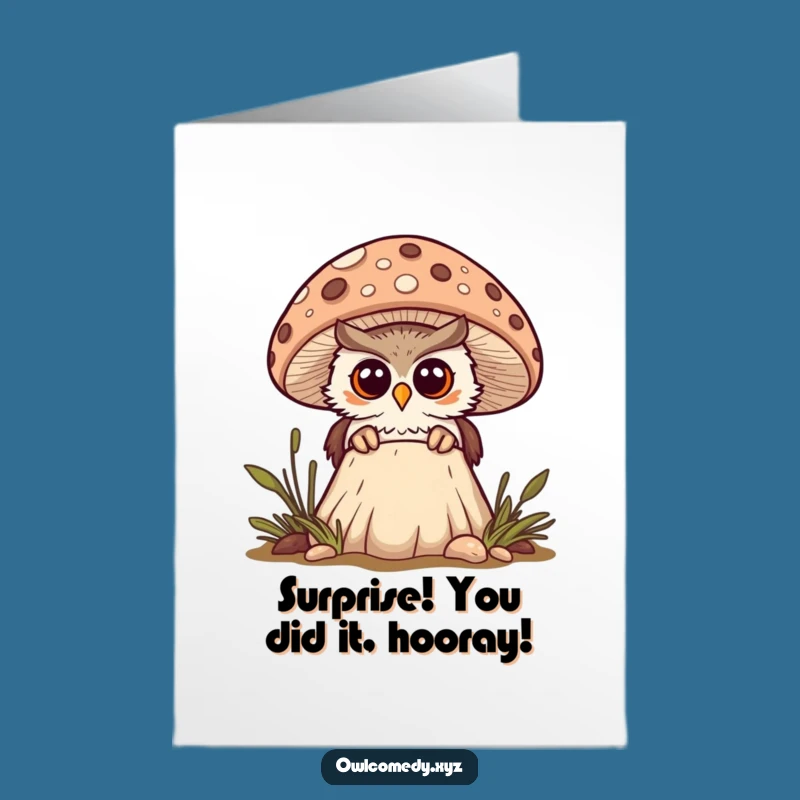 Free Printable Congrats Card: Curious Owl - Whimsical Downloadable for Achievements