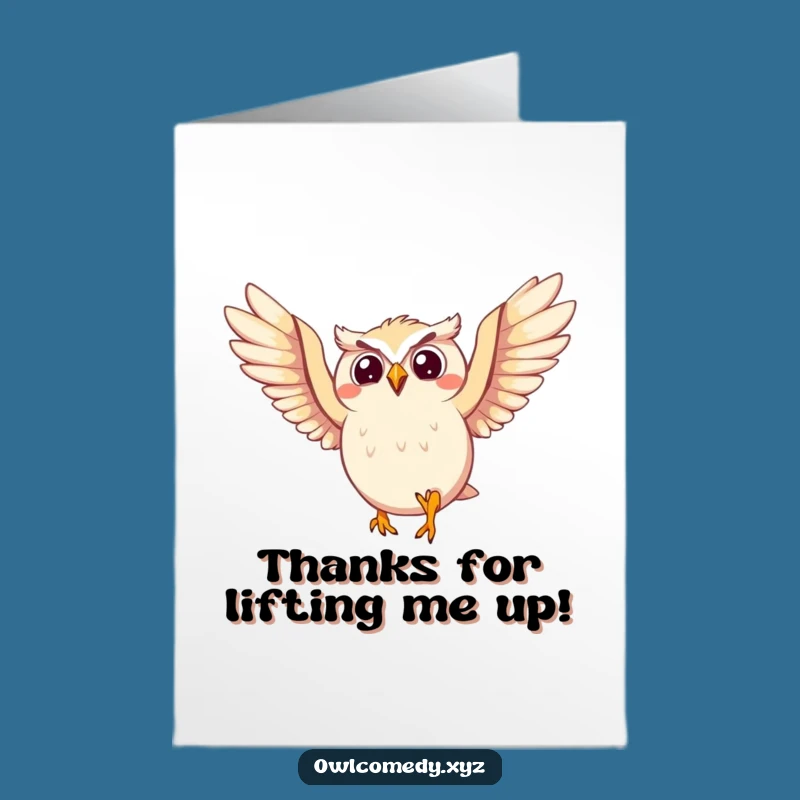 Free Printable Owl Thank You Card: Lively, Funny Downloadable Gift