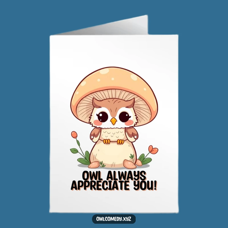 Free Printable Kawaii Owl Thank You Card: Witty Wink for a Funny Downloadable Gift