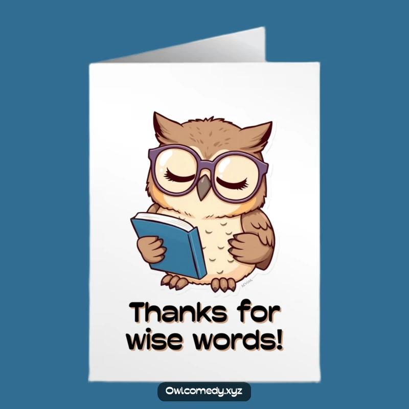 Free Printable Sleepy Scholar Thank You Card - Humorous Bookish Downloadable