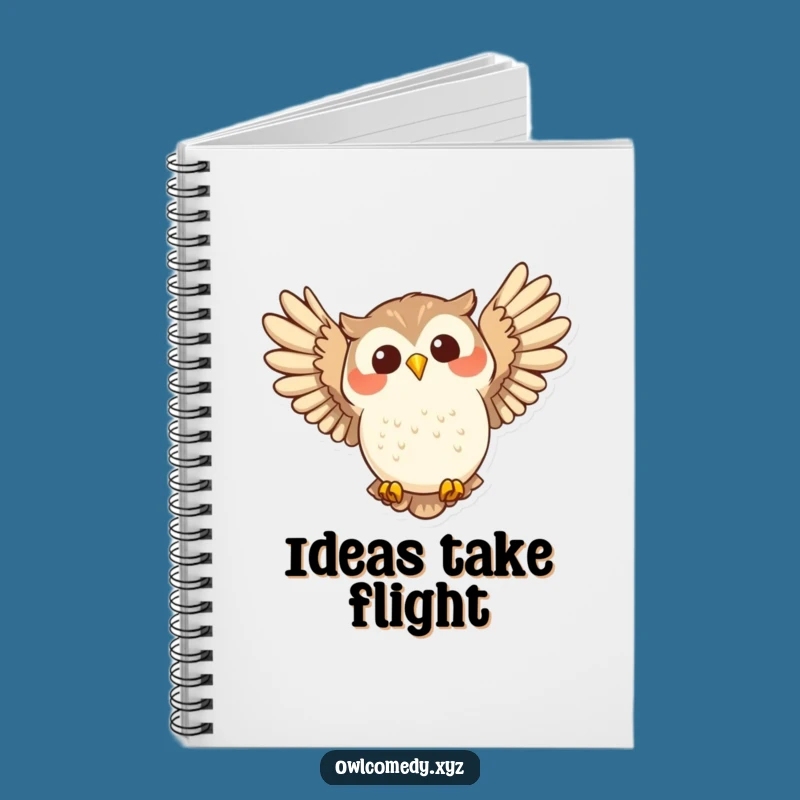 Funny Joyful Owl Flight Notebook: Hilarious Journal for Happy Thoughts