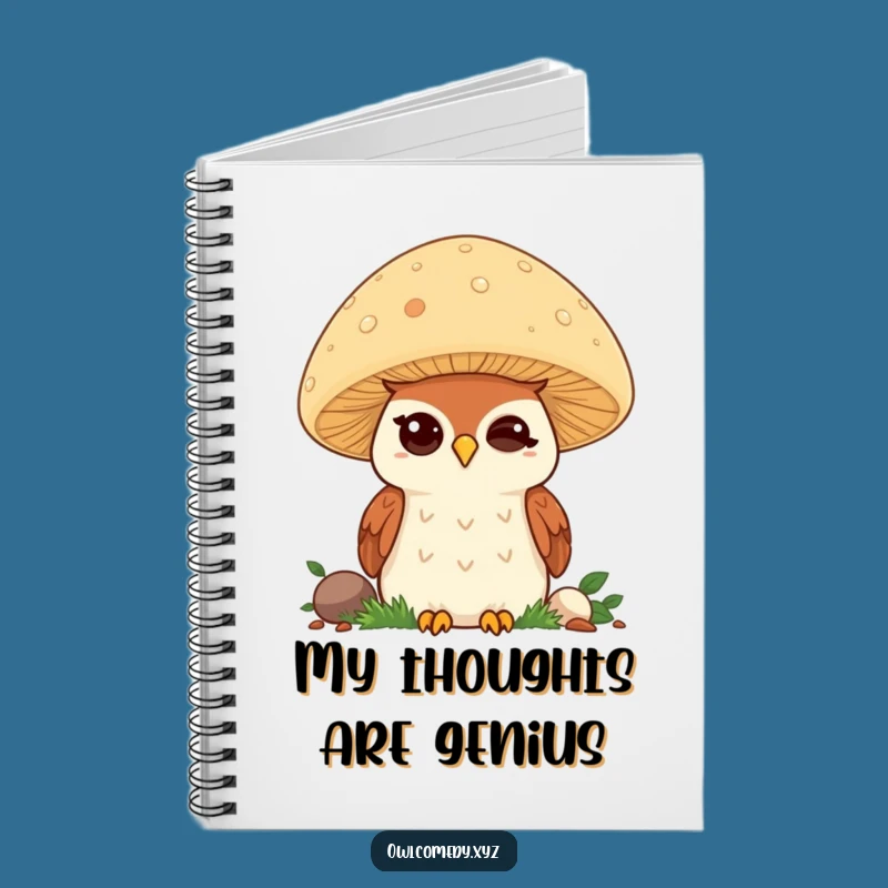 Funny Kawaii Owl Notebook: Winking Owl Journal, Perfect Funny Gift for Writers