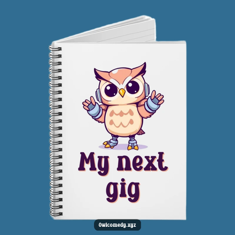 Funny Kawaii Owl Robot Dance Notebook - Perfect Funny Gift for Dancers & Creators