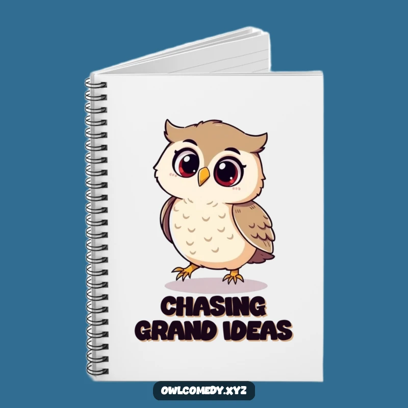 Funny Playful Owl Notebook - Jot Down Fun, Ideal Funny Gift