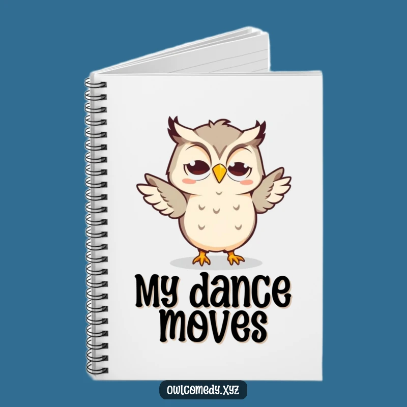 Funny Kawaii Owl Notebook - Silly Dance Journal, Perfect Funny Gift for Movers