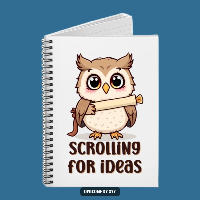 Funny Surprised Owl Telescope Notebook: Hilarious Journal for Curious Minds