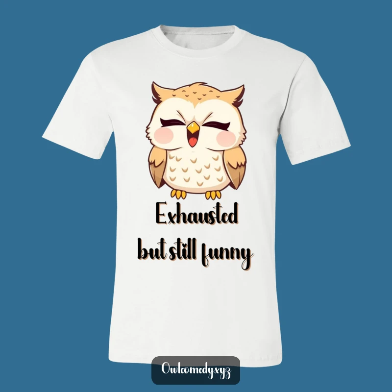 Funny Sleepy Owl Yawn T-Shirt: Comfy & Hilarious Tee for Ultimate Relaxation