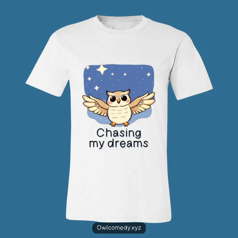 Funny Night Sky Owl T-Shirt: Soaring Joy for a Hilarious, Celestial Tee