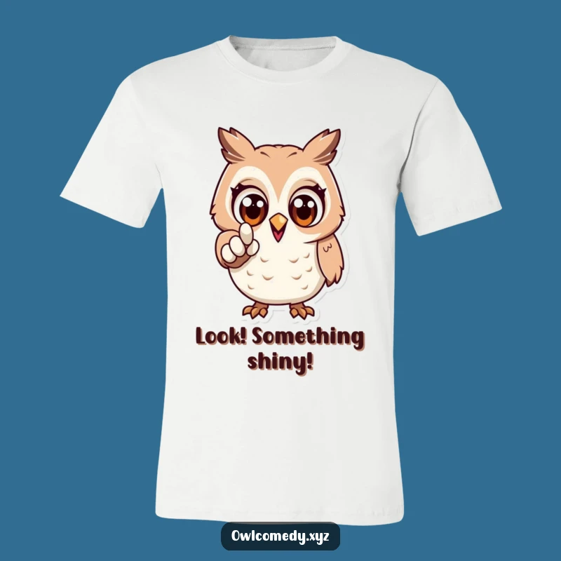 Funny Wide-Eyed Owl T-Shirt: Adventure Awaits - Great Gift