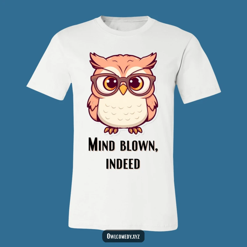 Funny Surprised Owl T-Shirt: Oops! My Glasses - Comical Nerd Gift