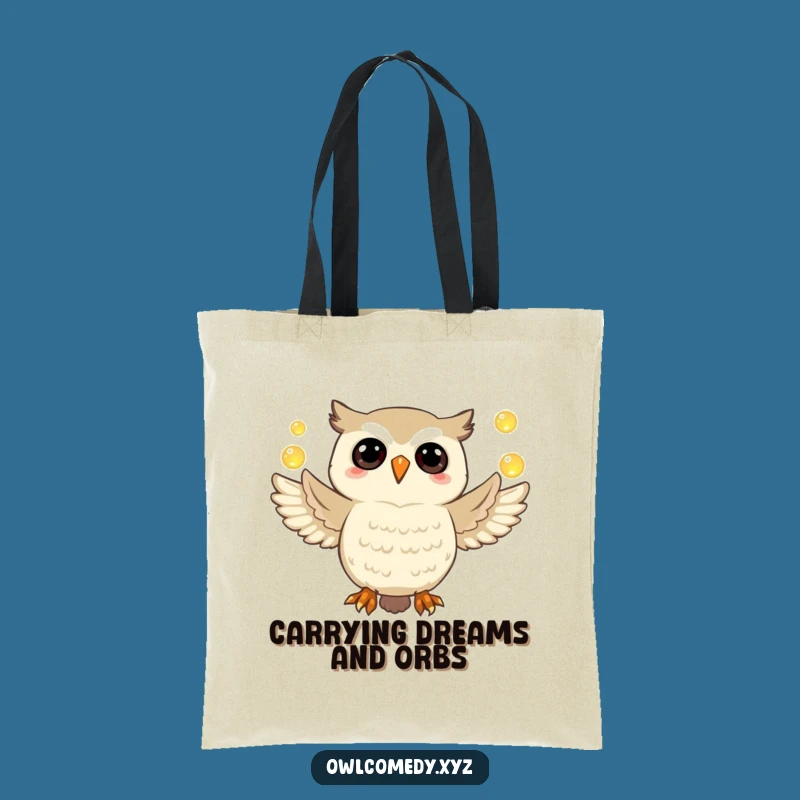 Funny Owl Tote Bag: Jubilant Orb Juggler, Stylish & Practical Gift
