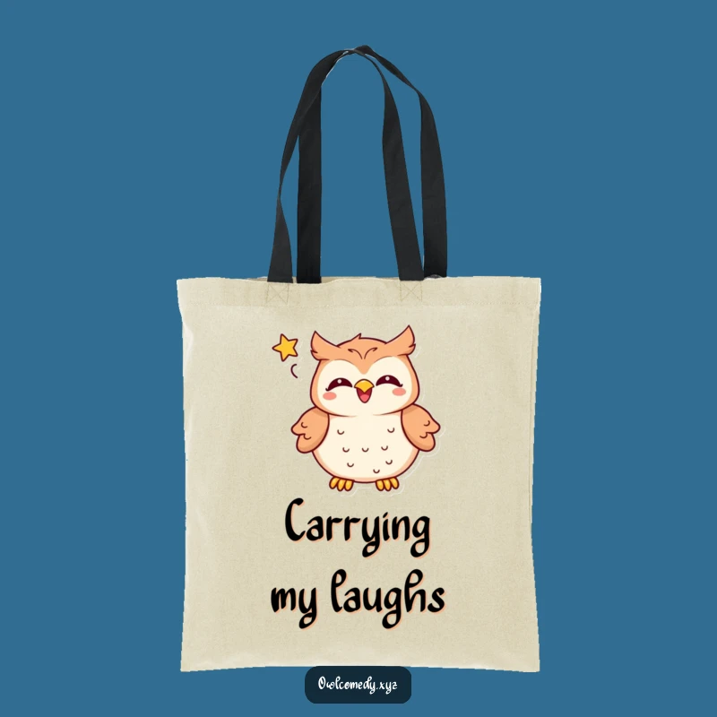 Funny Kawaii Owl Tote Bag: Carry Your Laughs in Style