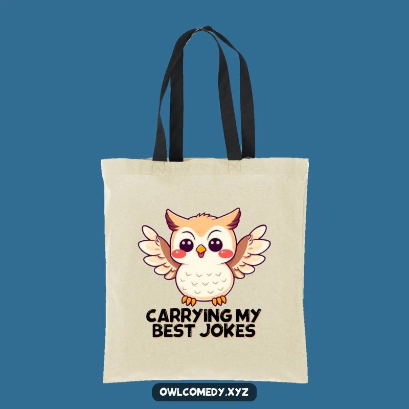 Funny Joke Owl Tote Bag: Carry the Humor - Practical Funny Gift!