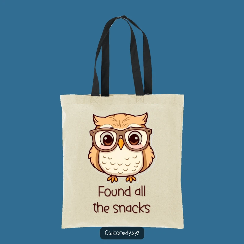 Funny Owl Glasses Tote Bag: Carry Your Essentials with Hilarious Surprise