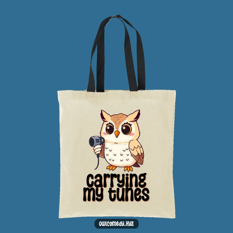 Funny Singing Owl Tote Bag: Carry Your Tunes, A Perfect Funny Gift!
