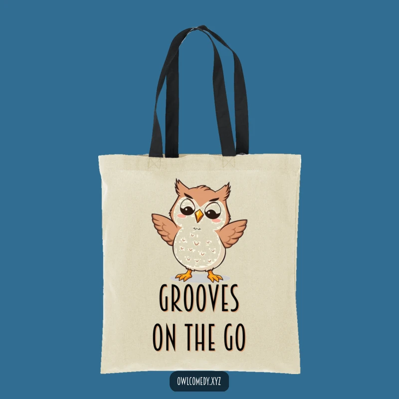 Funny Kawaii Owl Tote Bag - Silly Dancer, Goofy Charm, Stylish Humorous Gift